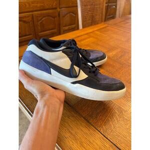 Nike SB Force 58 Skate Shoes Obsidian/White/Hyper Royal size 10.5